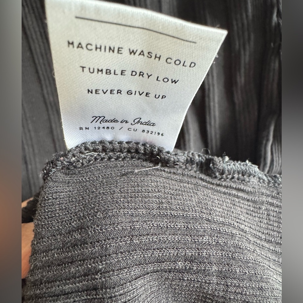 Dark Gray Pact henley dress - Picture 6 of 8